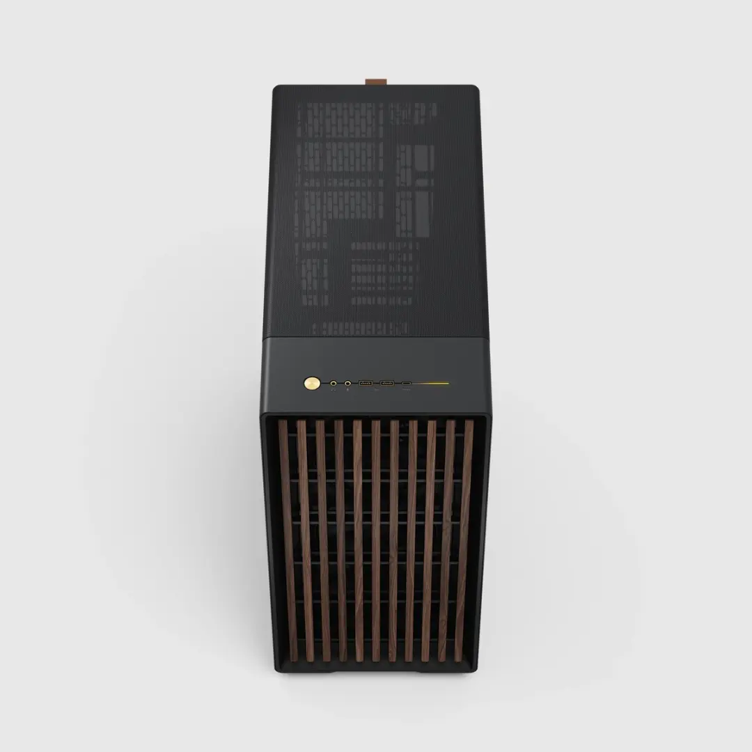 FRACTAL CASE MID TOWER NORTH XL RC CHARCOAL BLACK TG DARK MB connettore inv - immagine 4