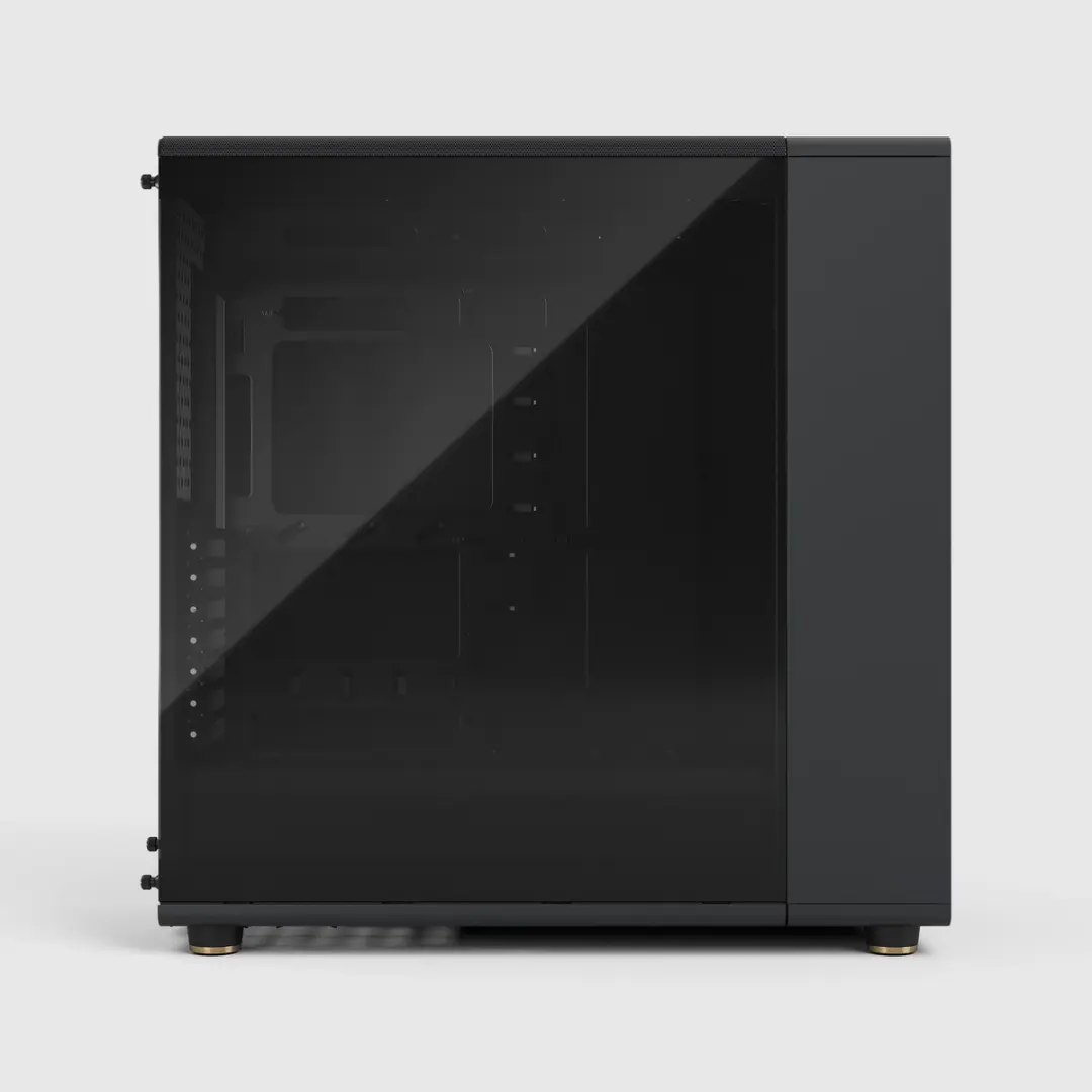 FRACTAL CASE MID TOWER NORTH XL RC CHARCOAL BLACK TG DARK MB connettore inv - immagine 3
