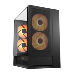 COUGAR CASE MID TOWER OMNY X BLACK 2*TG 4*FAN ARGB + HUB (supp GPU VERTICAL