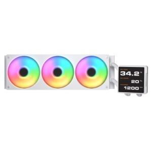 COUGAR RAFF. LIQUIDO POSEIDON VISTEK PRO ARGB 360 WHITE IPS TFT 3.9''