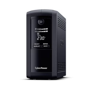 CYBERPOWER UPS SIMULATED SINEWAVE VP1000ELCD LCD 850VA/425W AVR USB 3xSCH