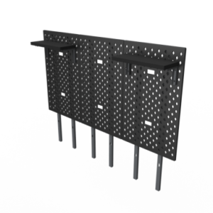 DEZCTOP DESK PANNELLI KIT 3 PEZZI PER SCRIVANIA 120 NERO E NOCE AC-BFTDB3X-