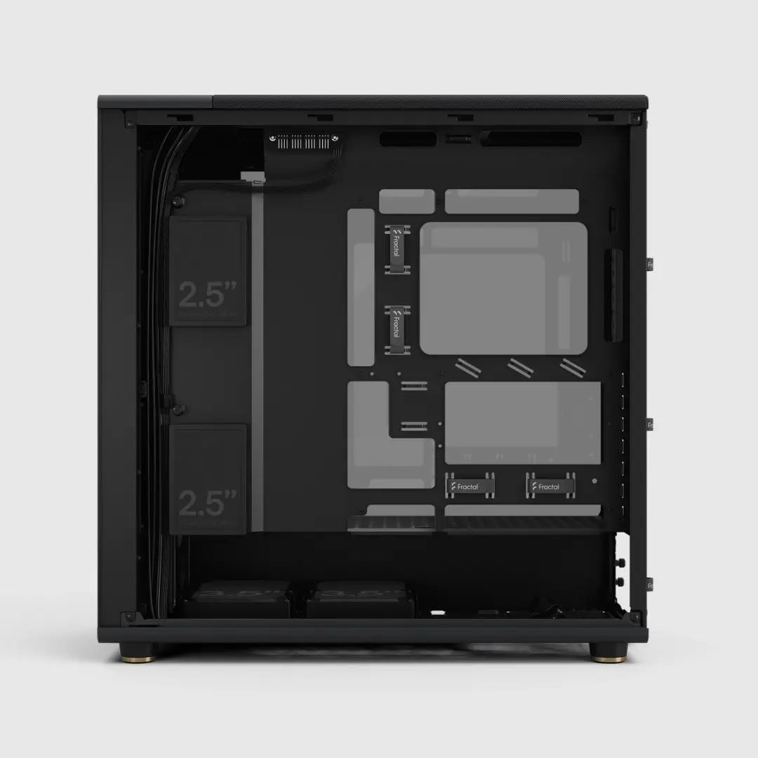 FRACTAL CASE MID TOWER NORTH XL RC CHARCOAL BLACK TG DARK MB connettore inv - immagine 14