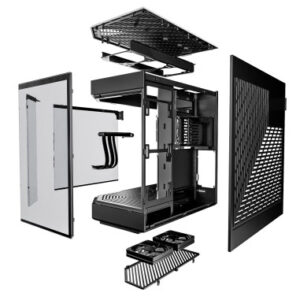 HYTE CASE MID TOWER DC Y60 BLK 3*TG 3xF12 Fan CS-HYTE-Y60-B