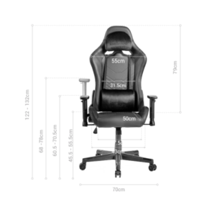 MARSGAMING SEDIA GAMING MGC-PRO PK PELLE NERA & ROSA