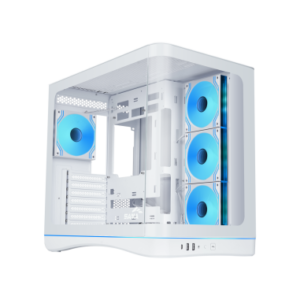 SAMA MID TOWER V62 WHITE TG CURVE LED STRIP 7* 120 ARGB PWM FAN
