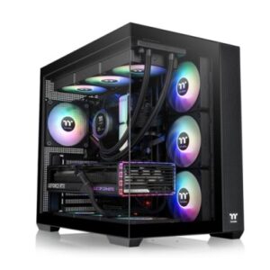 THERMALTAKE CASE M.TOWER VIEW 380TG ARGB BLACK TG 4xARGB Fan